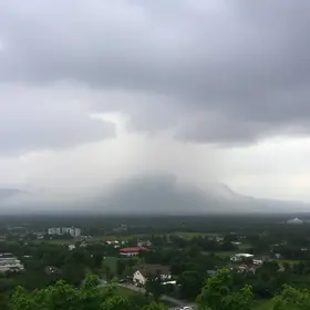 chuva rápida em Itatiba