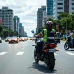 Ação com motociclistas na SP